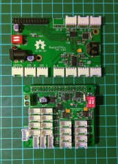 Comparatif de taille RaspiO'Mix vs RaspiO'Mix+